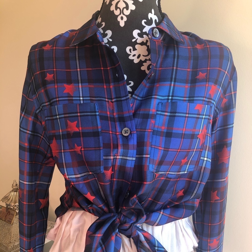 Gigi HADID TOMMY HILFIGER NWT SILK shirt